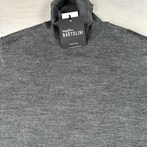 Bartolini Italy Wool Blend Gray Sweater Large